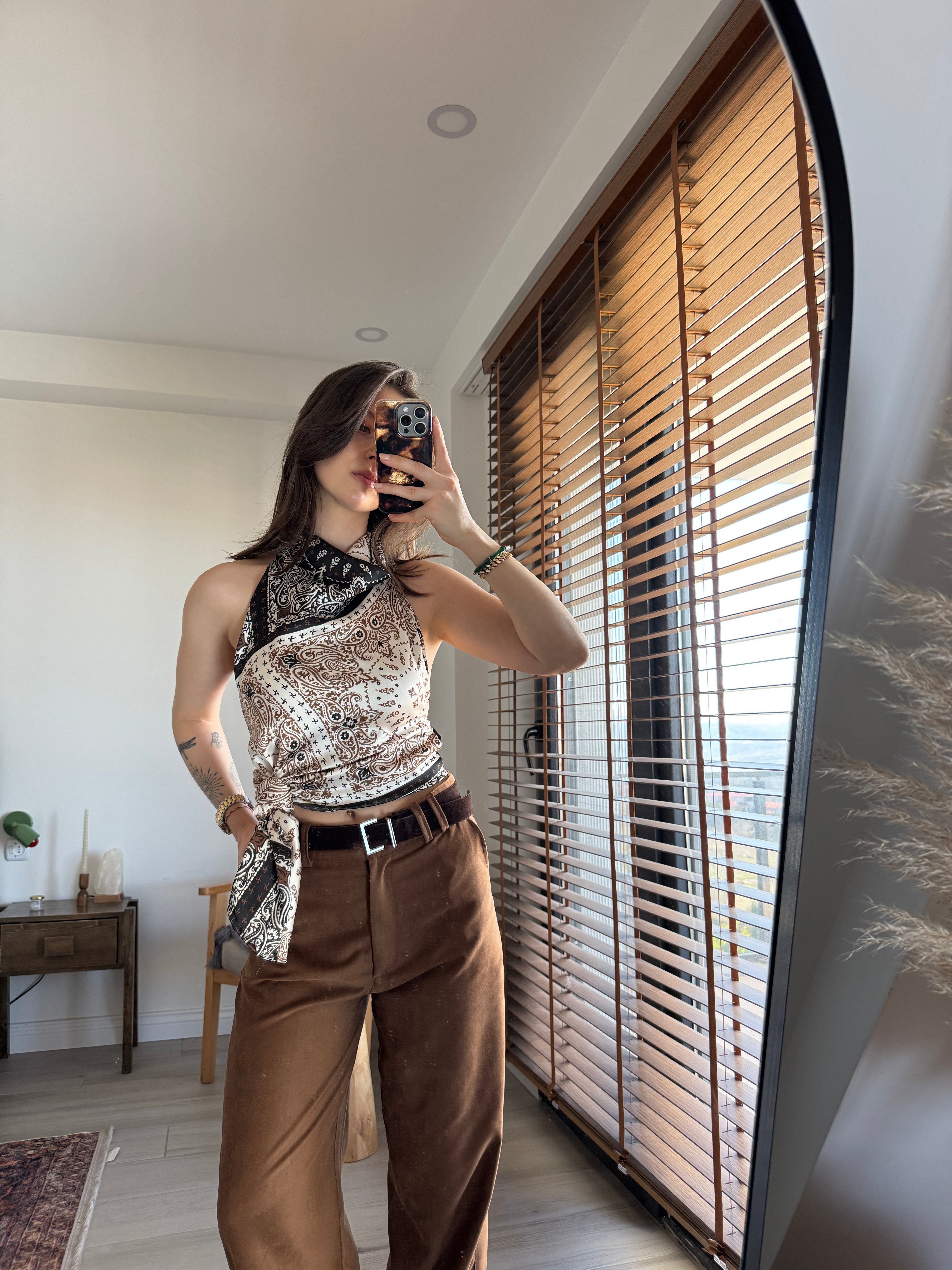 CINNAMON SUEDE PANTS